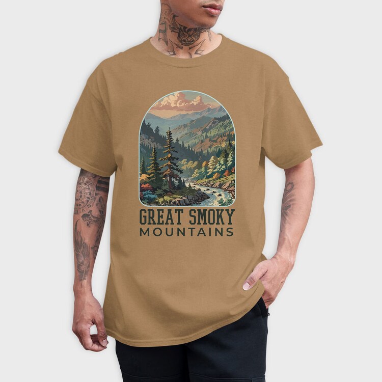 Great Smoky Mountains, Tricou Barbati (Unisex)
