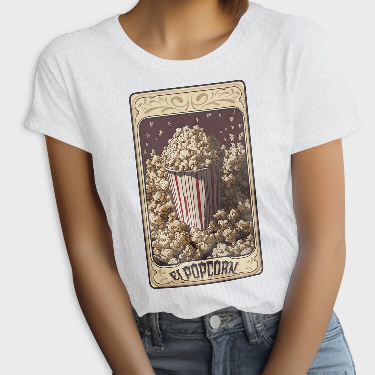Vintage Popcorn Tarot, Tricou Femei