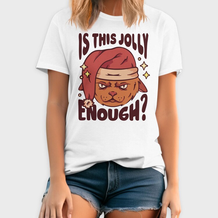 Cool Anti Christmas Cat, Tricou Barbati (Unisex)