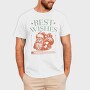 Vintage Santa Best Wishes Grunge, Tricou Barbati (Unisex)
