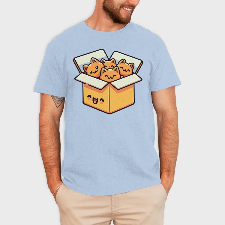 Kitten Nuggets Box, Tricou Barbati (Unisex)