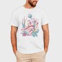 Cute Fantasy Fairy With Flowers Fairycore, Tricou Barbati (Unisex)