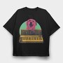Dog Playing Keyboard Synth, Tricou Oversize Barbati (Unisex)
