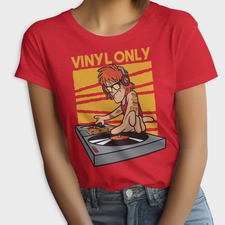Vinyl Dj Quote, Tricou Femei