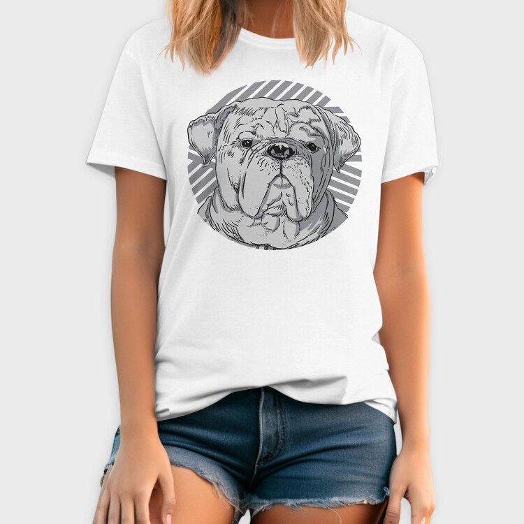 Dog Realistic Portrait, Tricou Barbati (Unisex)