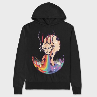 Dragon Rainbow, Hanorac Oversize Barbati (Unisex)