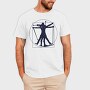 Vitruvian Biathlete Silhouette, Tricou Barbati (Unisex)
