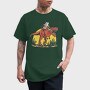 Opossum Riding T Rex Dinosaur, Tricou Barbati (Unisex)
