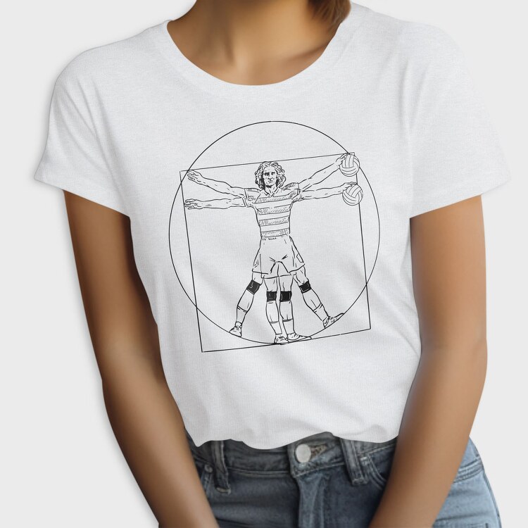 Vitruvian Man Volleyball Vitruvio, Tricou Femei
