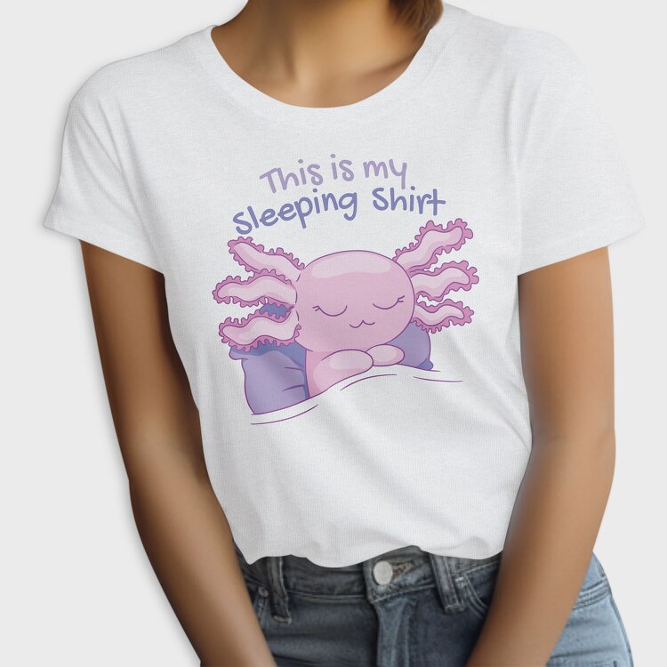 Axolotl Sleeping Shirt, Tricou Femei