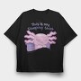 Axolotl Sleeping Shirt, Tricou Oversize Barbati (Unisex)