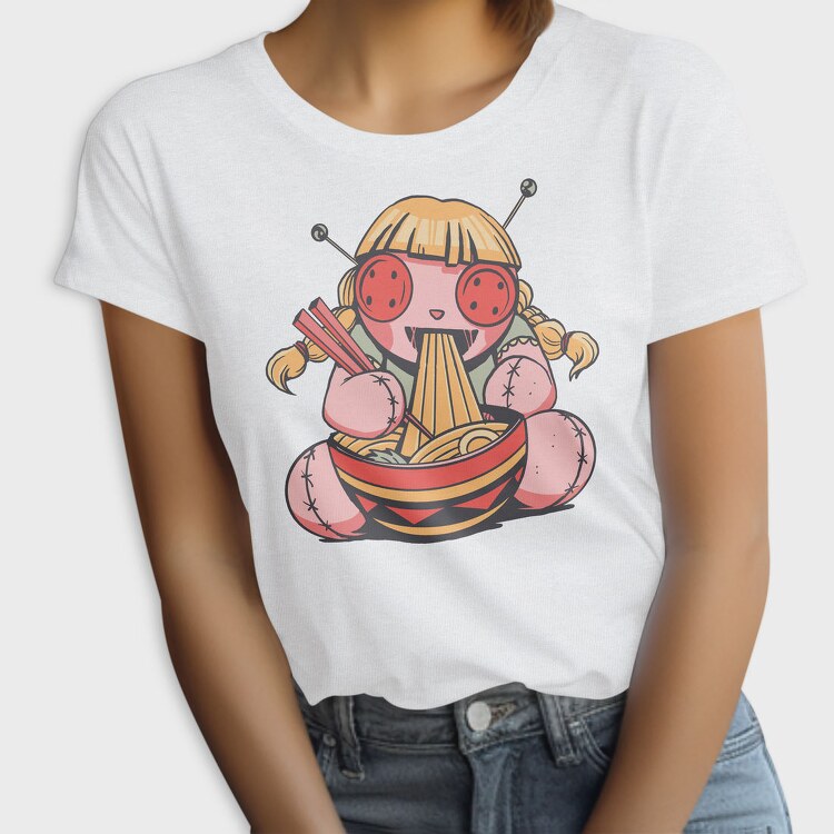 Voodoo Doll Eating Spaghetti, Tricou Femei