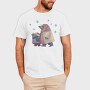 Otter Animal Family Winter Mug 03, Tricou Barbati (Unisex)