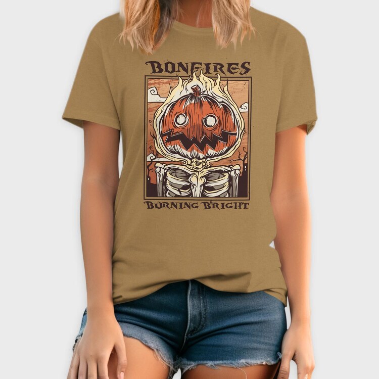 Bonfires Pumpking, Tricou Barbati (Unisex)