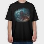 Kraken Monster, Tricou Oversize Barbati (Unisex)