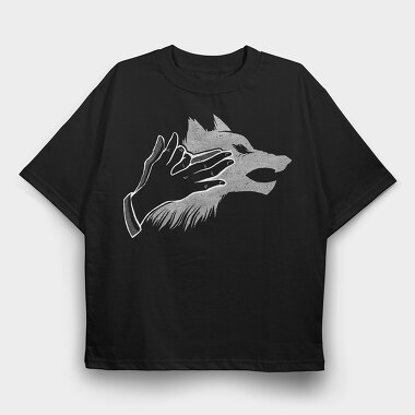 Wolf Shadow, Tricou Oversize Barbati (Unisex)