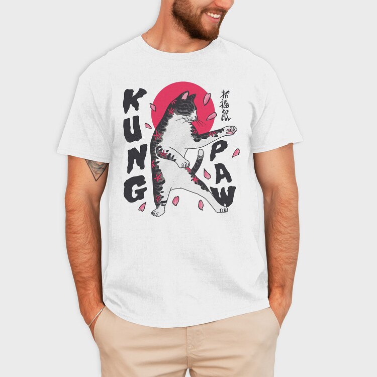 Kung Fu Karate Cat, Tricou Barbati (Unisex)
