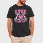 Love Never Ends Skeleton, Tricou Barbati (Unisex)