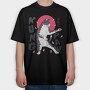 Kung Fu Karate Cat, Tricou Oversize Barbati (Unisex)