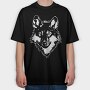Wolf Wild Animal Head, Tricou Oversize Barbati (Unisex)