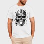 Pirate Skull Blowing Bubblegum, Tricou Barbati (Unisex)