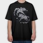 Wolves From Norse Mythology Skoll Hati, Tricou Oversize Barbati (Unisex)