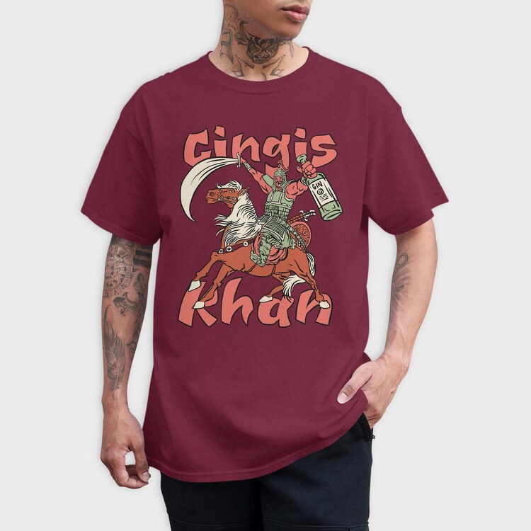 Gingis Khan, Tricou Barbati (Unisex)