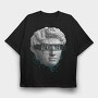 Overthinker Statue Head, Tricou Oversize Barbati (Unisex)