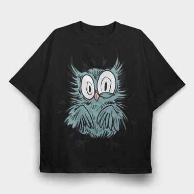 Owl Eyes, Tricou Oversize Barbati (Unisex)