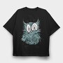 Owl Eyes, Tricou Oversize Barbati (Unisex)