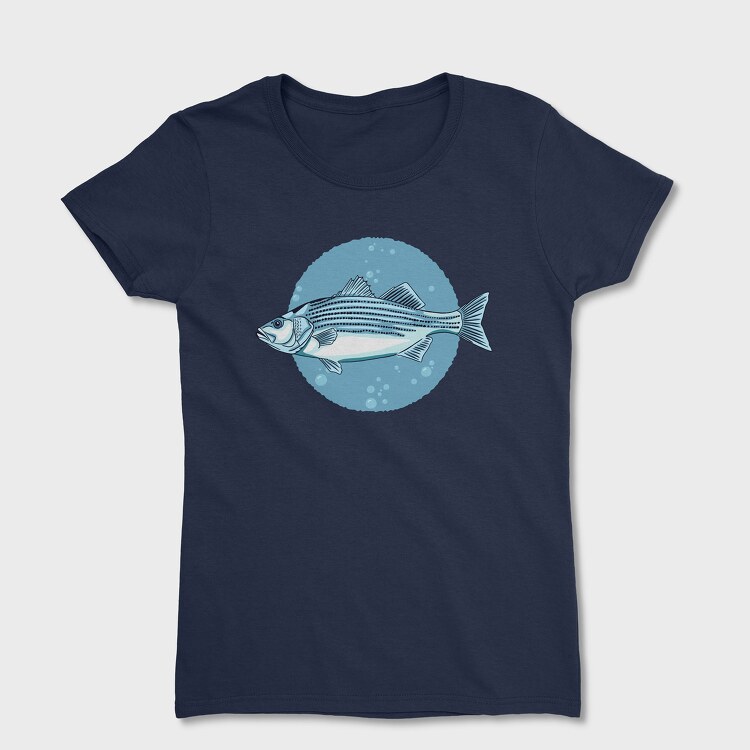 Stripped Bass Fish, Tricou Femei