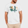Woman And Nature Watercolor, Tricou Barbati (Unisex)