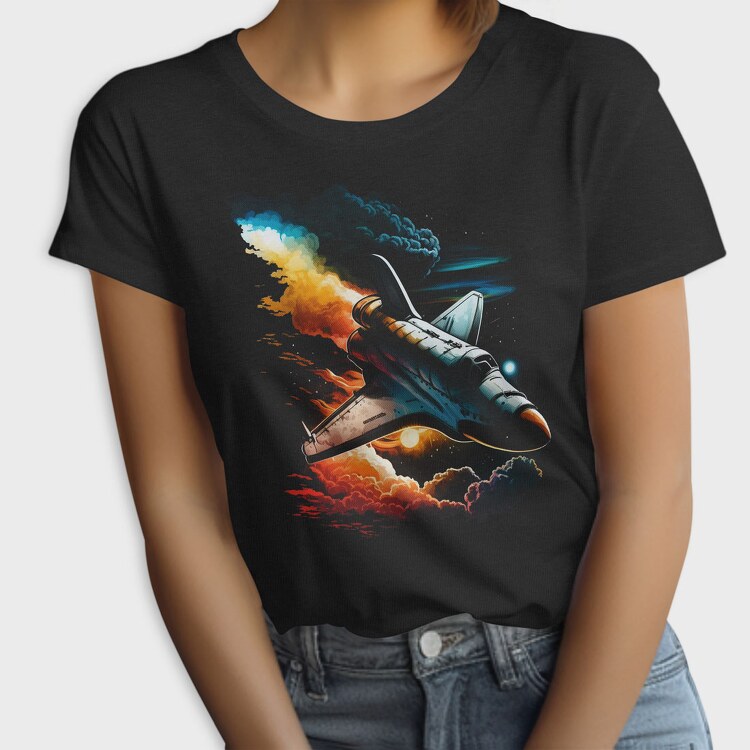 Space Shuttle Colorful, Tricou Femei
