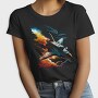 Space Shuttle Colorful, Tricou Femei