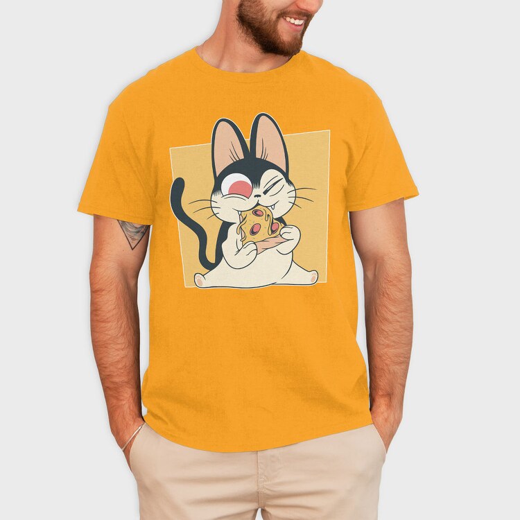 Pizza Kitten Cat, Tricou Barbati (Unisex)