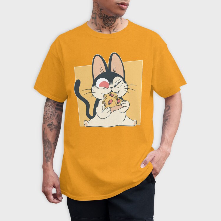 Pizza Kitten Cat, Tricou Barbati (Unisex)
