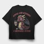 Dragon Coffee And Attitude, Tricou Oversize Barbati (Unisex)