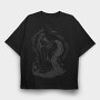 Woman Dark Art Nouveau 03, Tricou Oversize Barbati (Unisex)