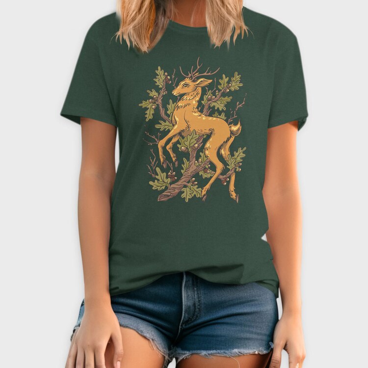 Deer Oak, Tricou Barbati (Unisex)