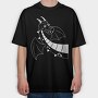 Dragon Fantasy Head, Tricou Oversize Barbati (Unisex)