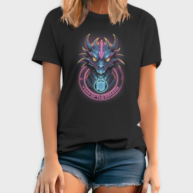 Dragon Neon New Year, Tricou Barbati (Unisex)