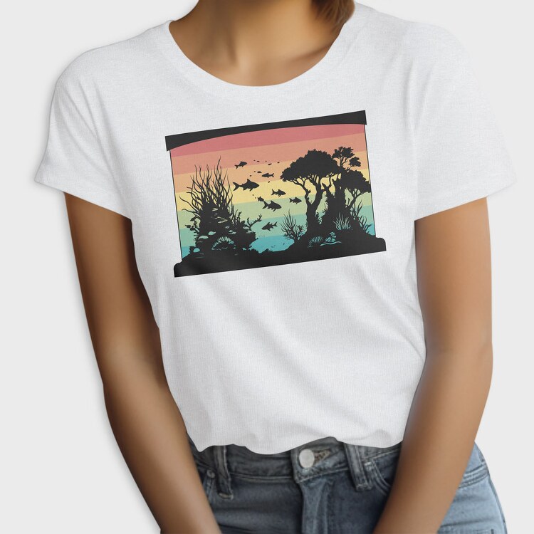 Silhouetted Aquarium, Tricou Femei