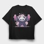 Panda Lifting Weights, Tricou Oversize Barbati (Unisex)