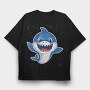 Baby Shark, Tricou Oversize Barbati (Unisex)