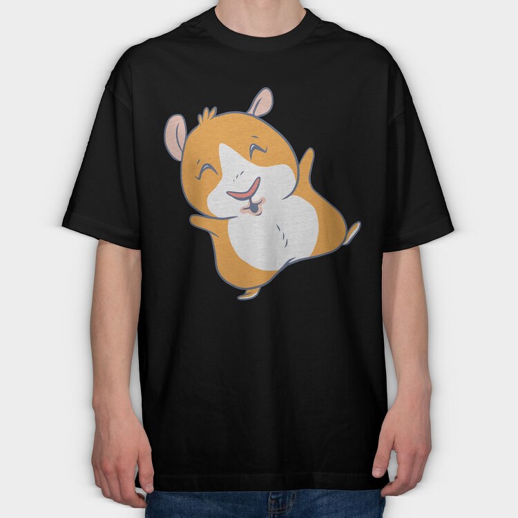 Hammy Huggles, Tricou Oversize Barbati (Unisex)