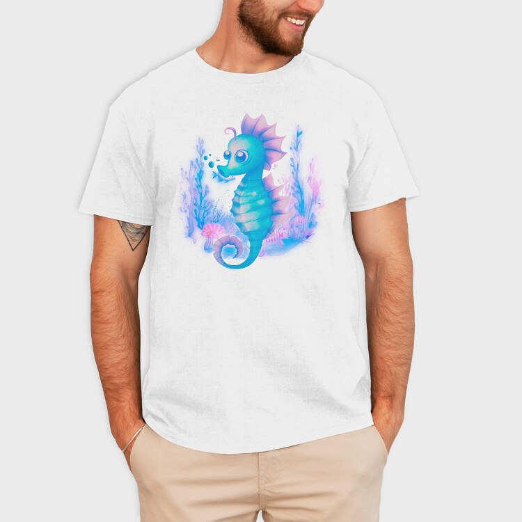 Singing Seahorse, Tricou Barbati (Unisex)
