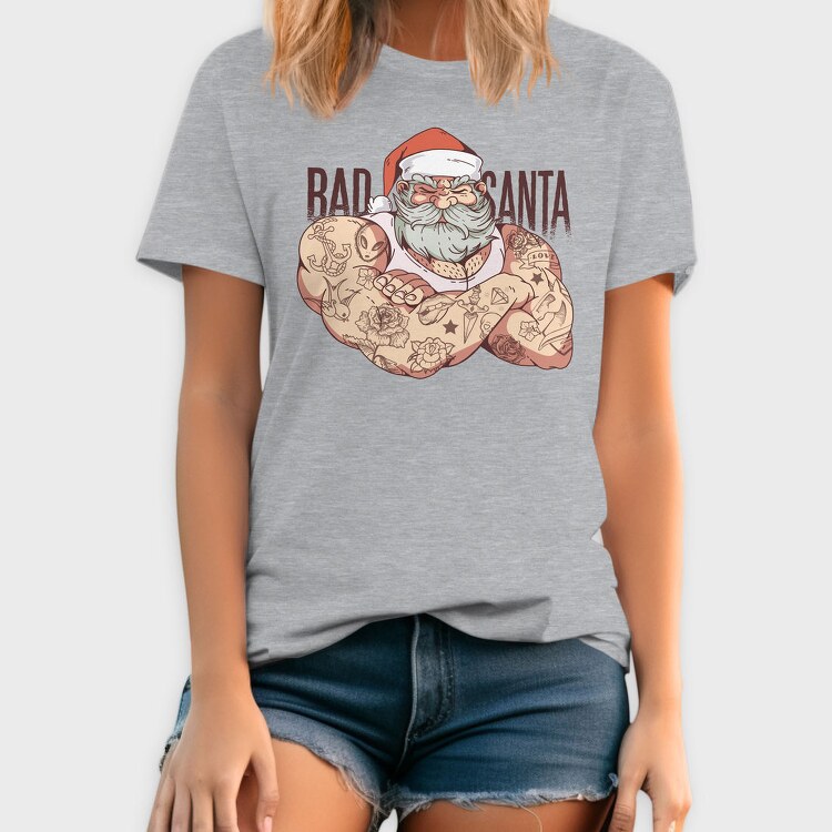 Bad Tattoo Santa, Tricou Barbati (Unisex)