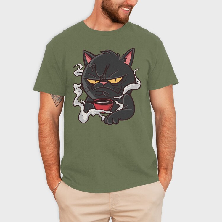 Bad Tempered Cat, Tricou Barbati (Unisex)