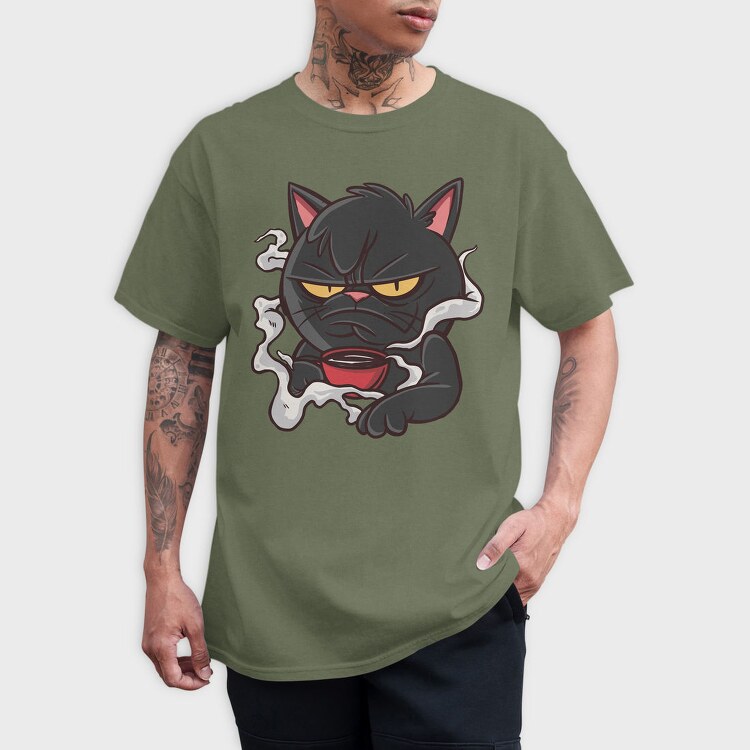 Bad Tempered Cat, Tricou Barbati (Unisex)