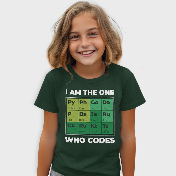 Developer Periodic Table, Tricou Copii